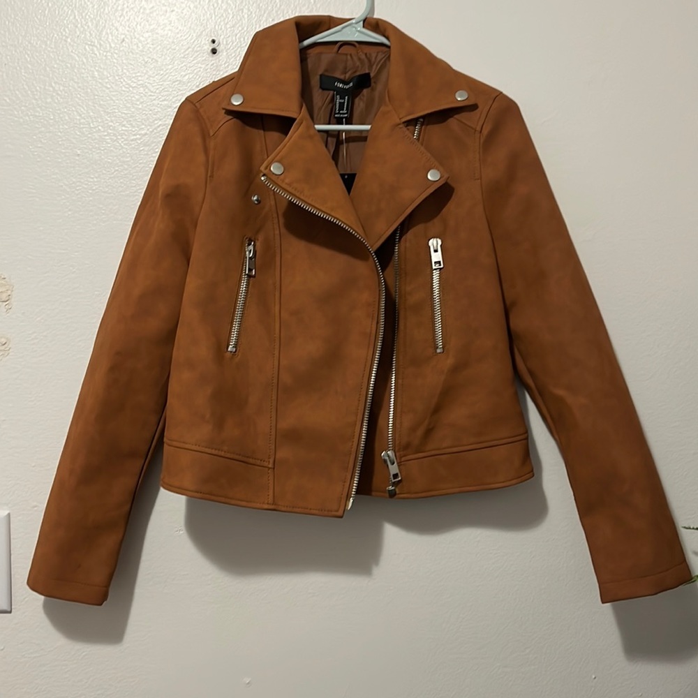 Brand new, never worn, Faux camel textured leather jacket. Originally 39.90